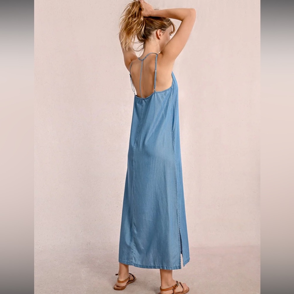 LONG STRAIGHT DRESS IN TENCEL